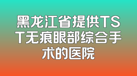 黑龙江省提供TST无痕眼部综合手术的医院
