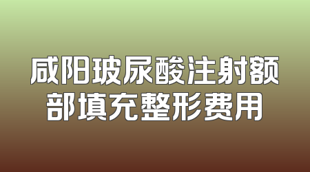 咸阳玻尿酸注射额部填充整形费用