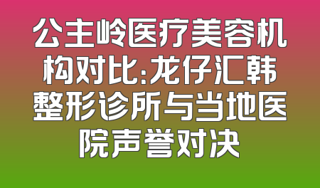 公主岭医疗美容机构对比：龙仔汇韩整形诊所与当地医院声誉对决