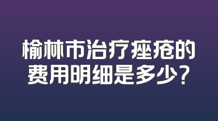 榆林市治疗痤疮的费用明细是多少？