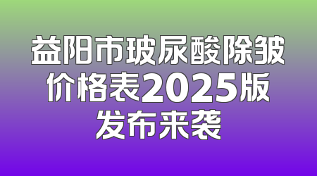 益阳市玻尿酸除皱价格表2025版发布来袭