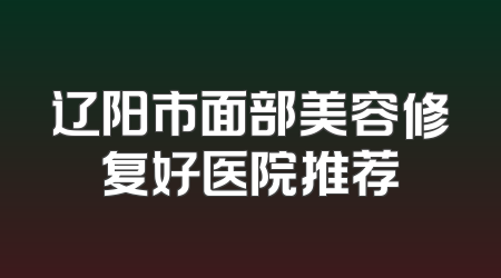 辽阳市面部美容修复好医院推荐