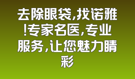 去除眼袋，找诺雅！专家名医，专业服务，让您魅力睛彩