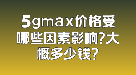 5gmax价格受哪些因素影响？大概多少钱？