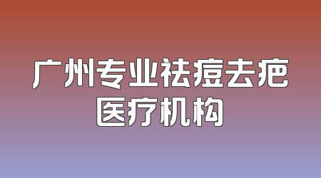 广州专业祛痘去疤医疗机构
