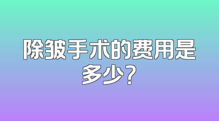 除皱手术的费用是多少？