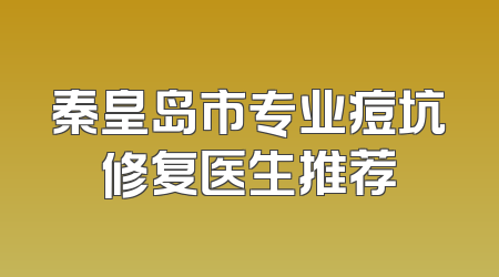 秦皇岛市专业痘坑修复医生推荐