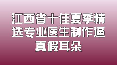 江西省十佳夏季精选专业医生制作逼真假耳朵