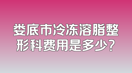 娄底市冷冻溶脂整形科费用是多少？