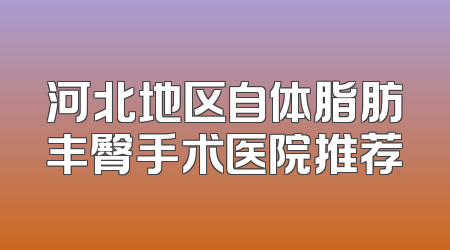 河北地区自体脂肪丰臀手术医院推荐