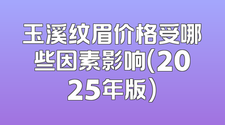 玉溪纹眉价格受哪些因素影响（2025年版）