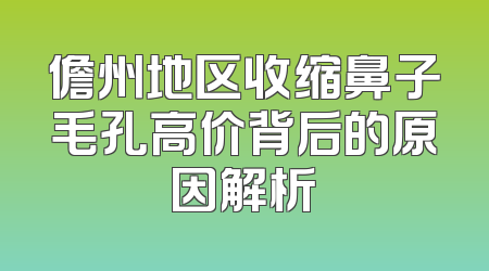 儋州地区收缩鼻子毛孔高价背后的原因解析