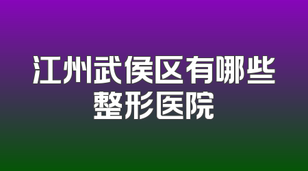 江州武侯区有哪些整形医院