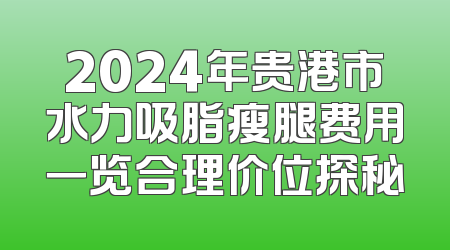 2024年贵港市水力吸脂瘦腿费用一览合理价位探秘