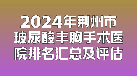 2024年荆州市玻尿酸丰胸手术医院排名汇总及评估