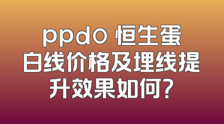 ppdo 恒生蛋白线价格及埋线提升效果如何？