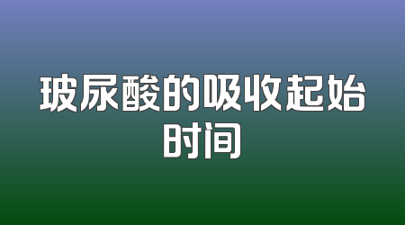 玻尿酸的吸收起始时间
