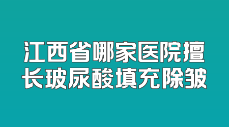 江西省哪家医院擅长玻尿酸填充除皱