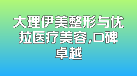 大理伊美整形与优拉医疗美容，口碑卓越