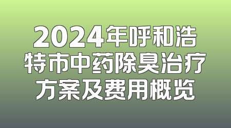 2024年呼和浩特市中药除臭治疗方案及费用概览