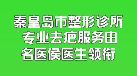 秦皇岛市整形诊所 专业去疤服务由名医侯医生领衔