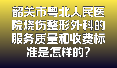 韶关市粤北人民医院烧伤整形外科的服务质量和收费标准是怎样的？