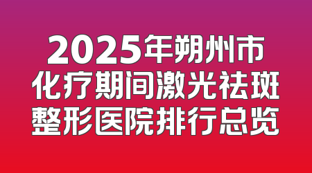 2025年朔州市化疗期间激光祛斑整形医院排行总览