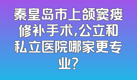 秦皇岛市上颌窦瘘修补手术，公立和私立医院哪家更专业？