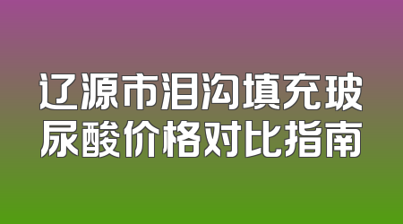 辽源市泪沟填充玻尿酸价格对比指南