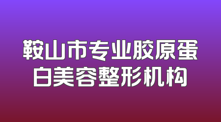 鞍山市专业胶原蛋白美容整形机构