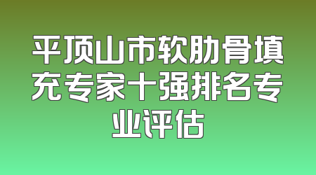 平顶山市软肋骨填充专家十强排名专业评估
