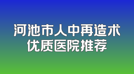 河池市人中再造术优质医院推荐