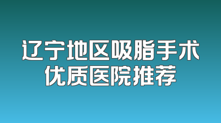 辽宁地区吸脂手术优质医院推荐