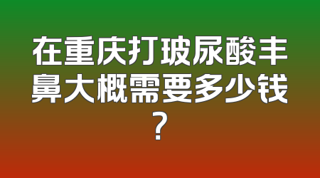 在重庆打玻尿酸丰鼻大概需要多少钱？