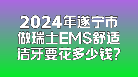 2024年遂宁市做瑞士EMS舒适洁牙要花多少钱？
