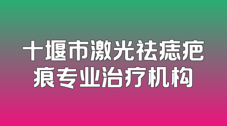 十堰市激光祛痣疤痕专业治疗机构