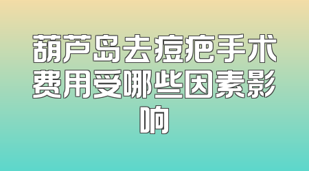葫芦岛去痘疤手术费用受哪些因素影响