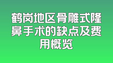 鹤岗地区骨雕式隆鼻手术的缺点及费用概览