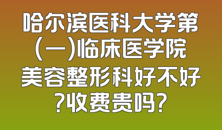 哈尔滨医科大学第（一）临床医学院美容整形科好不好？收费贵吗？