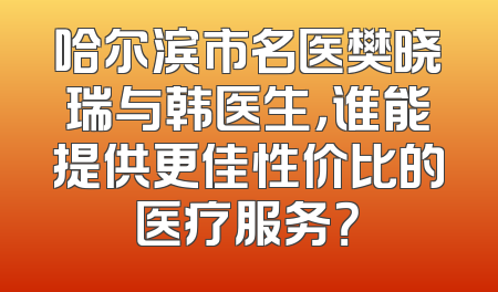 哈尔滨市名医樊晓瑞与韩医生，谁能提供更佳性价比的医疗服务？