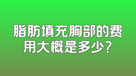 脂肪填充胸部的费用大概是多少？