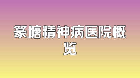 篆塘精神病医院概览