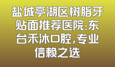 盐城亭湖区树脂牙贴面推荐医院：东台禾沐口腔，专业信赖之选