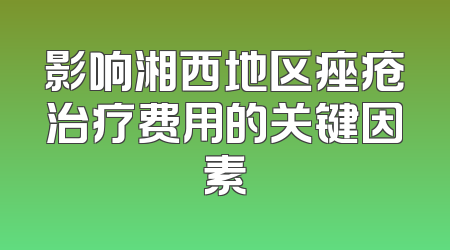 影响湘西地区痤疮治疗费用的关键因素