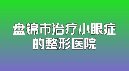 盘锦市治疗小眼症的整形医院