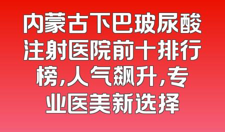 内蒙古下巴玻尿酸注射医院前十排行榜，人气飙升，专业医美新选择