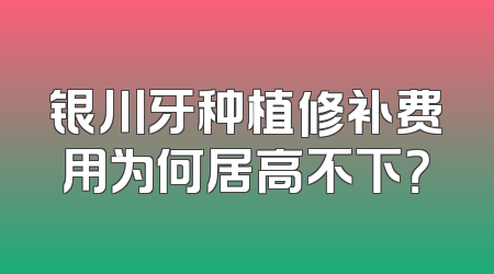银川牙种植修补费用为何居高不下？