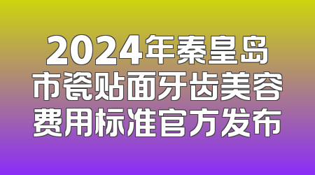 2024年秦皇岛市瓷贴面牙齿美容费用标准官方发布