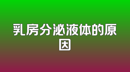 乳房分泌液体的原因