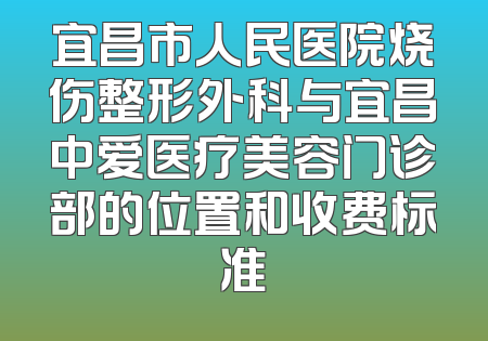 宜昌市人民医院烧伤整形外科与宜昌中爱医疗美容门诊部的位置和收费标准